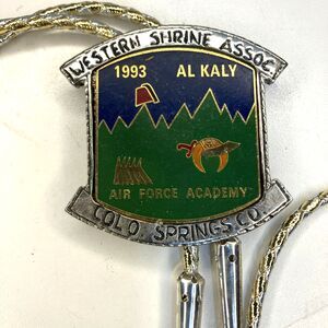 VTG 1993 Bolo Tie Al Kaly Are Force Academy Col Springs